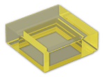 LEGO® Brick: Tile 1 x 1 with Groove 3070b | Color: Transparent Yellow