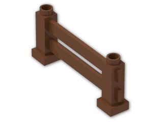 LEGO® Brick: Duplo Fence 1 x 6 x 2 31021 | Color: Reddish Brown