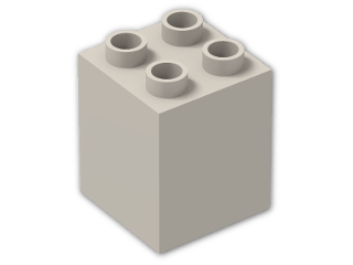 LEGO® Brick: Duplo Brick 2 x 2 x 2 31110 | Color: Light Grey
