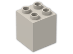 LEGO® Brick: Duplo Brick 2 x 2 x 2 31110 | Color: Light Grey