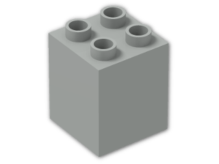 LEGO® Stein: Duplo Brick 2 x 2 x 2 31110 | Farbe: Grey