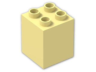 LEGO® Brick: Duplo Brick 2 x 2 x 2 31110 | Color: Light Yellow