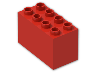 LEGO® Brick: Duplo Brick 2 x 4 x 2 31111 | Color: Bright Red