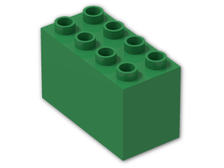 LEGO® Stein: Duplo Brick 2 x 4 x 2 31111 | Farbe: Dark Green