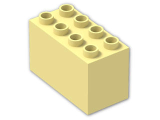 LEGO® Stein: Duplo Brick 2 x 4 x 2 31111 | Farbe: Light Yellow