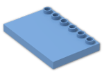 LEGO® Brick: Duplo Tile 4 x 6 with Studs on Edge 31465 | Color: Medium Blue