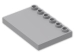 LEGO® Brick: Duplo Tile 4 x 6 with Studs on Edge 31465 | Color: Medium Stone Grey