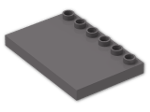 LEGO® Stein: Duplo Tile 4 x 6 with Studs on Edge 31465 | Farbe: Dark Stone Grey