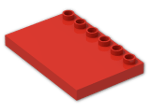 LEGO® Brick: Duplo Tile 4 x 6 with Studs on Edge 31465 | Color: Bright Red