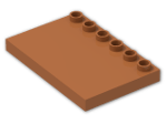 LEGO® Stein: Duplo Tile 4 x 6 with Studs on Edge 31465 | Farbe: Dark Orange