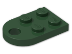 LEGO® Stein: Plate 3 x 2 with Hole 3176 | Farbe: Earth Green