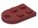 LEGO® Brick: Plate 3 x 2 with Hole 3176 | Color: New Dark Red