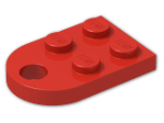 LEGO® Stein: Plate 3 x 2 with Hole 3176 | Farbe: Bright Red