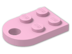 LEGO® Brick: Plate 3 x 2 with Hole 3176 | Color: Light Purple