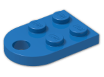 LEGO® Brick: Plate 3 x 2 with Hole 3176 | Color: Bright Blue