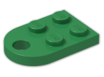 LEGO® Stein: Plate 3 x 2 with Hole 3176 | Farbe: Dark Green