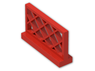 LEGO® Brick: Fence Lattice 1 x 4 x 2 3185 | Color: Bright Red
