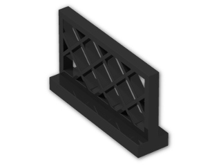 LEGO® Brick: Fence Lattice 1 x 4 x 2 3185 | Color: Black
