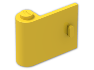 LEGO® Brick: Door 1 x 3 x 2 Left 3189 | Color: Bright Yellow