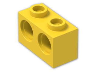 LEGO® Stein: Technic Brick 1 x 2 with Holes 32000 | Farbe: Bright Yellow