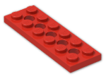 LEGO® Brick: Technic Plate 2 x 6 with Holes 32001 | Color: Bright Red