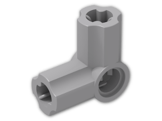 LEGO® Stein: Technic Angle Connector #6 (90 degree) 32014 | Farbe: Medium Stone Grey