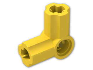 LEGO® Brick: Technic Angle Connector #6 (90 degree) 32014 | Color: Bright Yellow