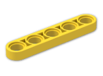 LEGO® Brick: Technic Beam 5 x 0.5 32017 | Color: Bright Yellow