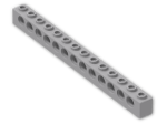 LEGO® Brick: Technic Brick 1 x 14 with Holes 32018 | Color: Medium Stone Grey