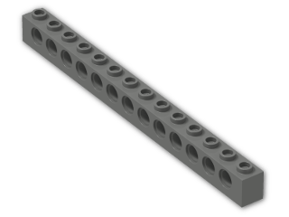 LEGO® Stein: Technic Brick 1 x 14 with Holes 32018 | Farbe: Dark Grey