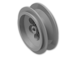 LEGO® Stein: Wheel Rim 18 x 37 with 6 Pegholes and Long Axle Bush 32020 | Farbe: Silver Metallic