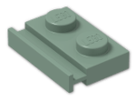 LEGO® Brick: Plate 1 x 2 with Door Rail 32028 | Color: Sand Green