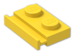 LEGO® Brick: Plate 1 x 2 with Door Rail 32028 | Color: Bright Yellow
