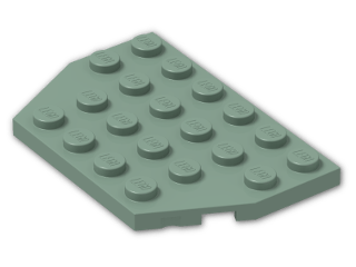 LEGO® Brick: Plate 4 x 6 without Corners 32059 | Color: Sand Green