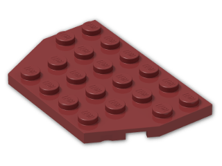 LEGO® Brick: Plate 4 x 6 without Corners 32059 | Color: New Dark Red