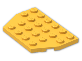 LEGO® Stein: Plate 4 x 6 without Corners 32059 | Farbe: Flame Yellowish Orange