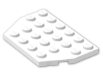 LEGO® Brick: Plate 4 x 6 without Corners 32059 | Color: White