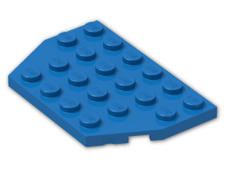 LEGO® Stein: Plate 4 x 6 without Corners 32059 | Farbe: Bright Blue