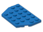 LEGO® Brick: Plate 4 x 6 without Corners 32059 | Color: Bright Blue