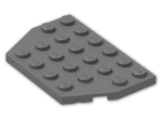 LEGO® Stein: Plate 4 x 6 without Corners 32059 | Farbe: Dark Grey