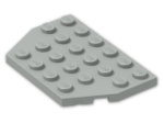 LEGO® Brick: Plate 4 x 6 without Corners 32059 | Color: Grey