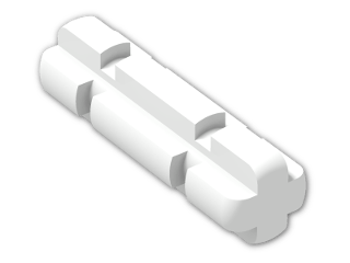 LEGO® Stein: Technic Axle 2 Notched 32062 | Farbe: White