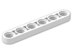LEGO® Stein: Technic Beam 6 x 0.5 32063 | Farbe: White