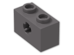 LEGO® Stein: Technic Brick 1 x 2 with Axlehole Type 2 32064b | Farbe: Dark Stone Grey