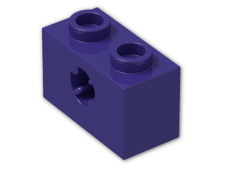 LEGO® Stein: Technic Brick 1 x 2 with Axlehole Type 2 32064b | Farbe: Medium Lilac