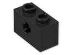 LEGO® Brick: Technic Brick 1 x 2 with Axlehole Type 2 32064b | Color: Black