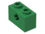LEGO® Stein: Technic Brick 1 x 2 with Axlehole Type 2 32064b | Farbe: Dark Green