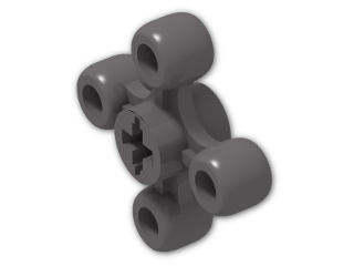 LEGO® Brick: Technic Gear 4 Knob 32072 | Color: Dark Stone Grey