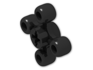 LEGO® Brick: Technic Gear 4 Knob 32072 | Color: Black