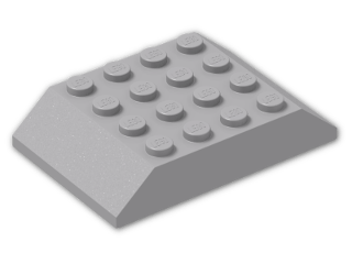 LEGO® Brick: Slope Brick 45 6 x 4 Double 32083 | Color: Medium Stone Grey